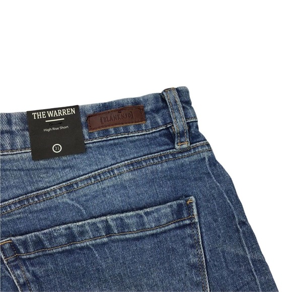 Blank NYC The Warren Jean Shorts Cut Off Button Fly Denim Stretch NWT Womens 31 - Picture 4 of 8